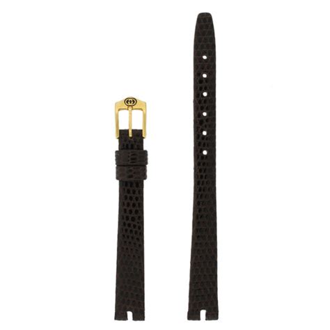 10mm gucci leather watch strap|gucci watch women rubber strap.